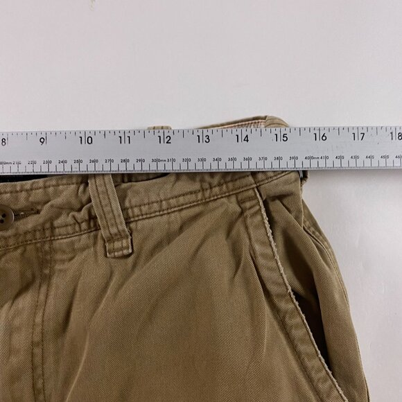 Abercrombie & Fitch Cargo Pants Vintage Fatigues Men 31 S Khaki Drawstring Baggy - Picture 10 of 14